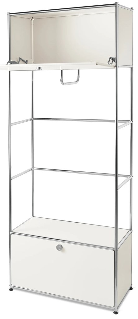 Kovový vešiak »CN3«, biely