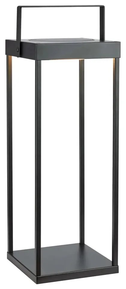 Čierny vonkajší solárny LED lampáš na USB (výška 53 cm) Pure – Markslöjd