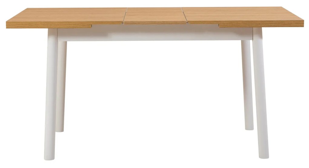 Rozkladací jedálenský stôl (pre 6 osôb) Oleander (Biela). Vlastná spoľahlivá doprava až k Vám domov. 1073395