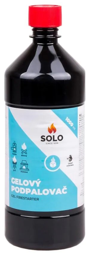 SOLO Gelový podpalovač grilov a krbov 1000 ml