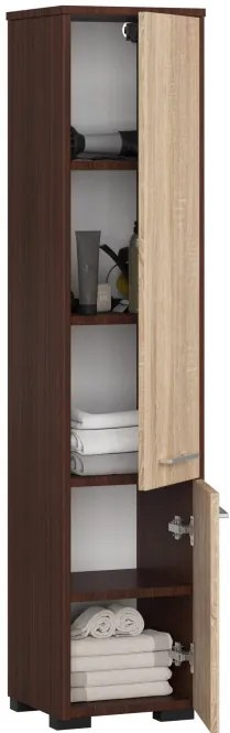 Kúpeľňová skrinka FIN 30 2D wenge / sonoma