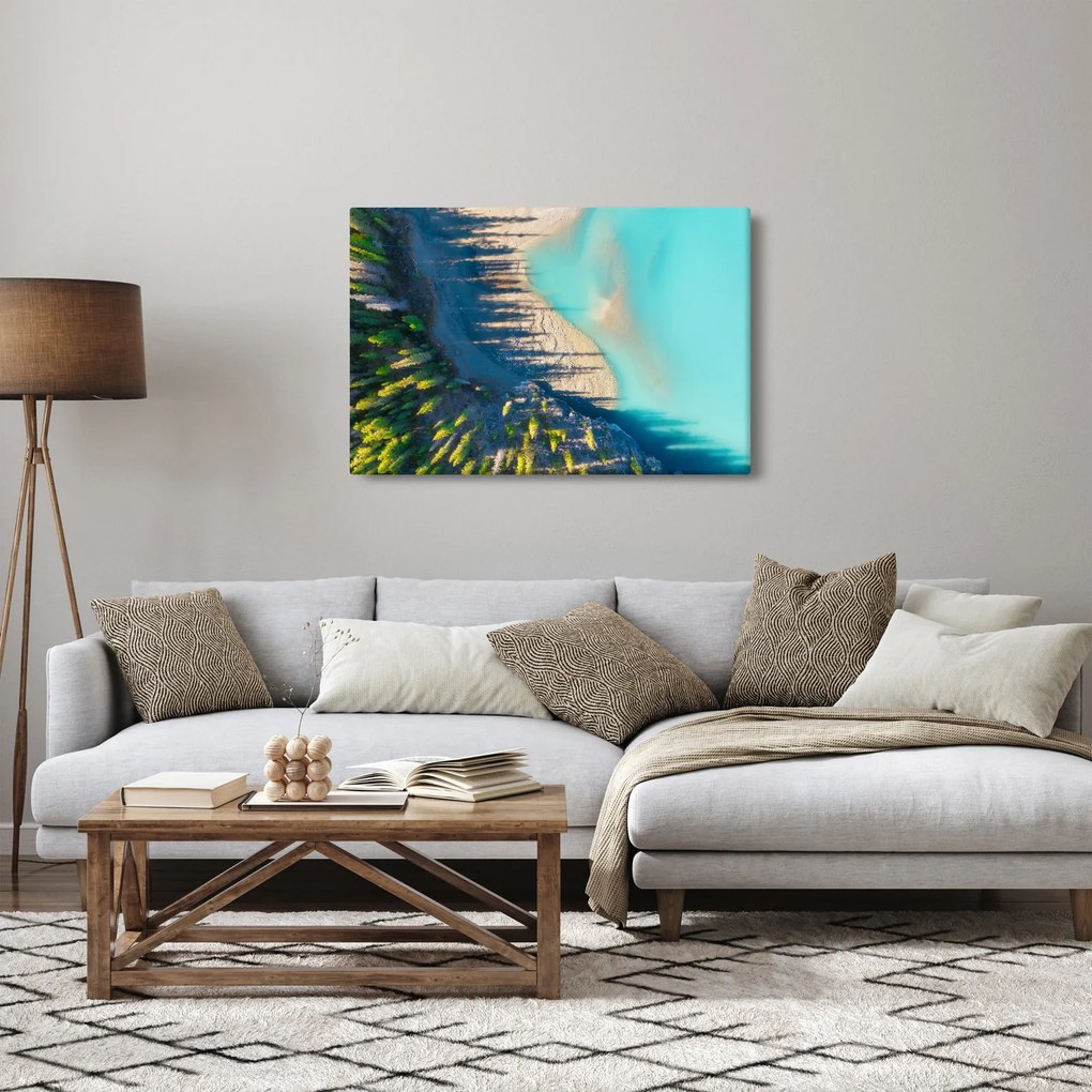 Obraz - Pohľad na jazero (90x60 cm)