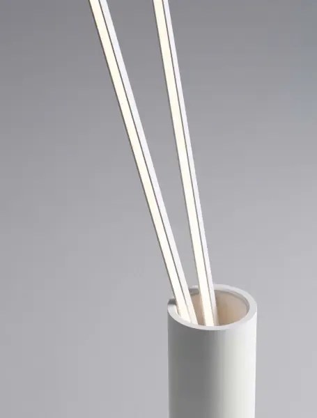 LED biela stojaca lampa Kimolia