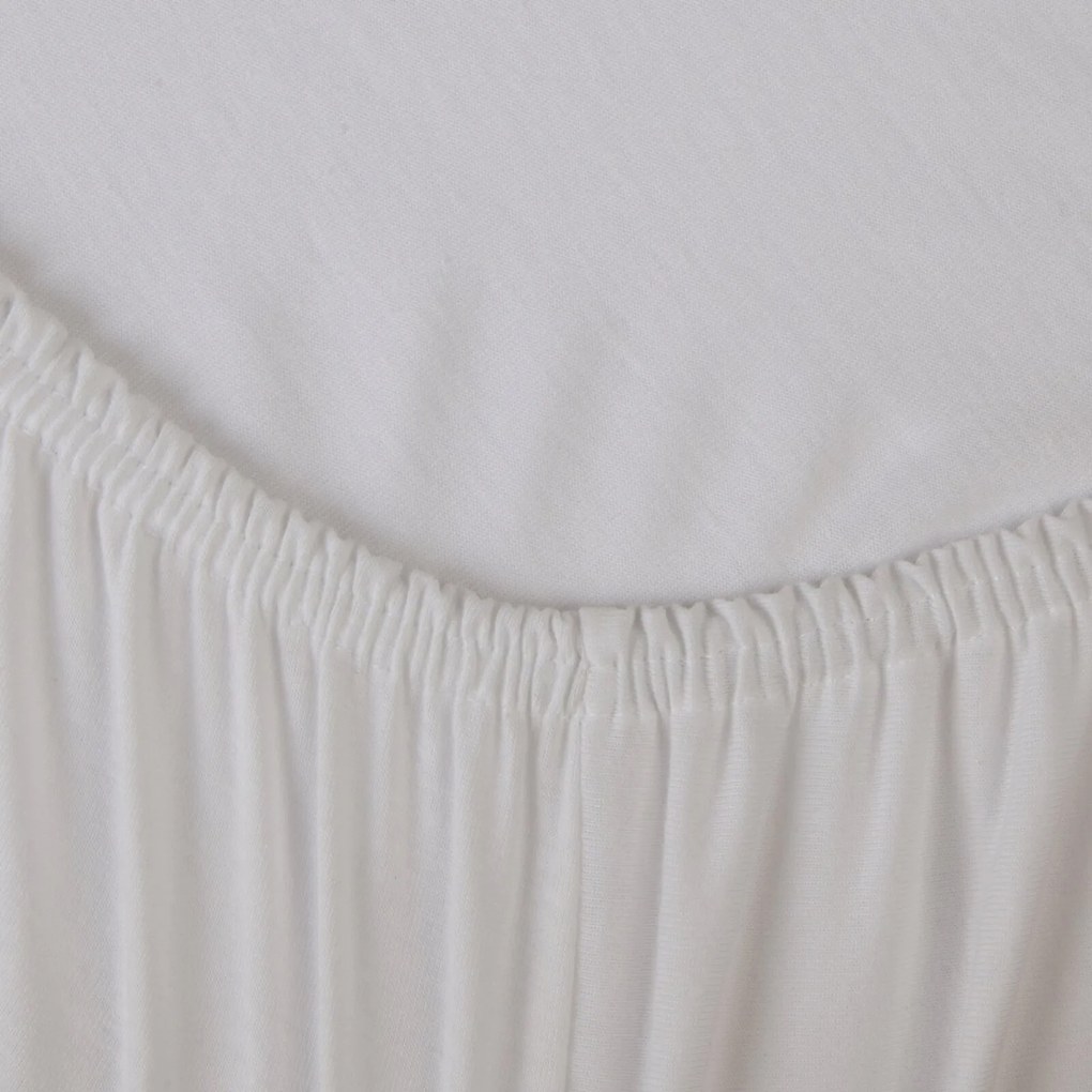 JERSEY PRESTIERADLO 200X220 CM, VÝŠKA 30 CM KRÉMOVÉ