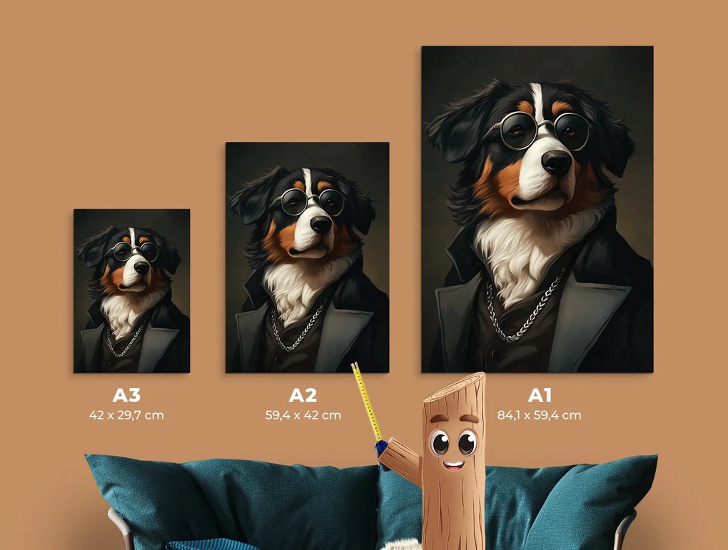 drevko | Moderný obraz Bernský elegán