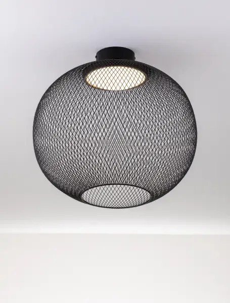 LED čierne moderné stropné svietidlo Kinetic 50