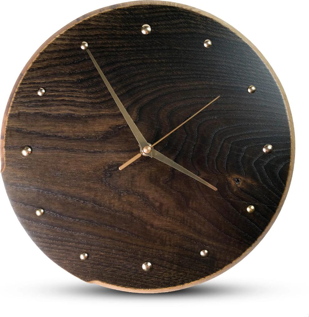 TIMMER wood decor Ebony Oak - Dekoračné hodiny