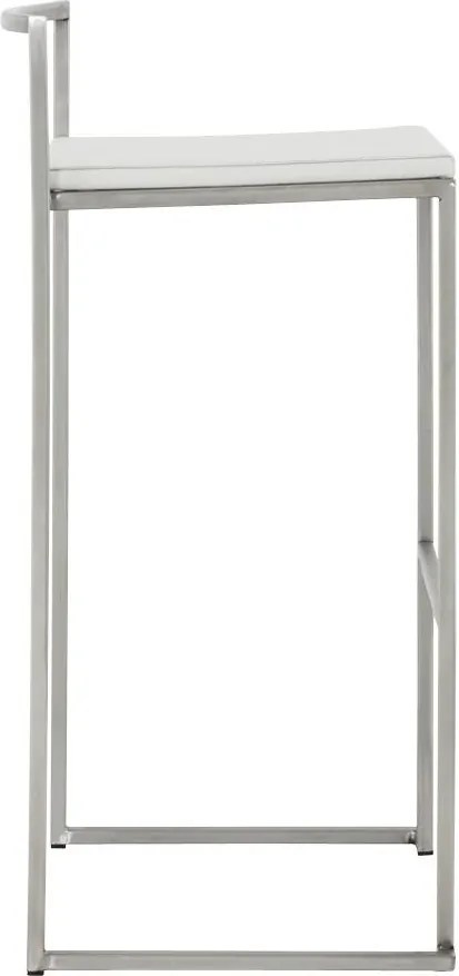 Dizajnová barová stolička Ethan biela