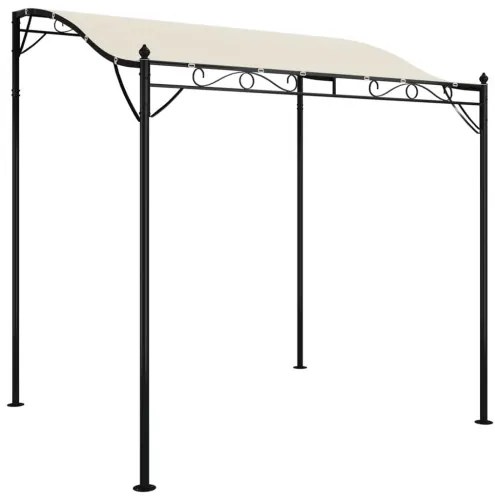 vidaXL Strieška krémová 2x2,3 m 180 g/m² látka a oceľ-
