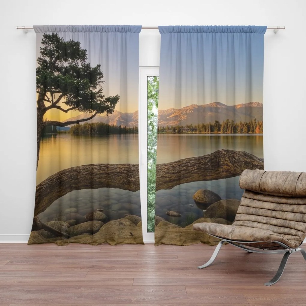 Sablio Záves Strom pri jazere: 2 ks 140x250 cm
