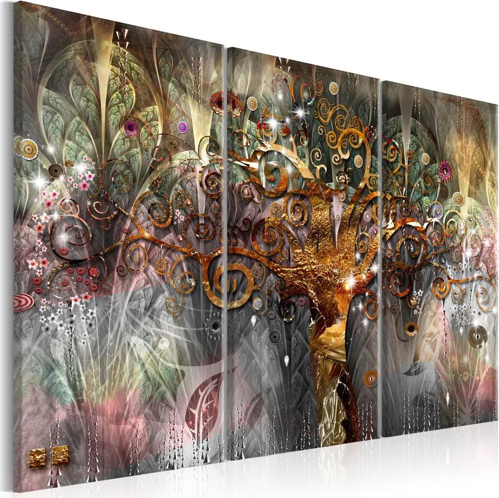 Obraz na plátne Bimago - Golden Tree I 120x80 cm