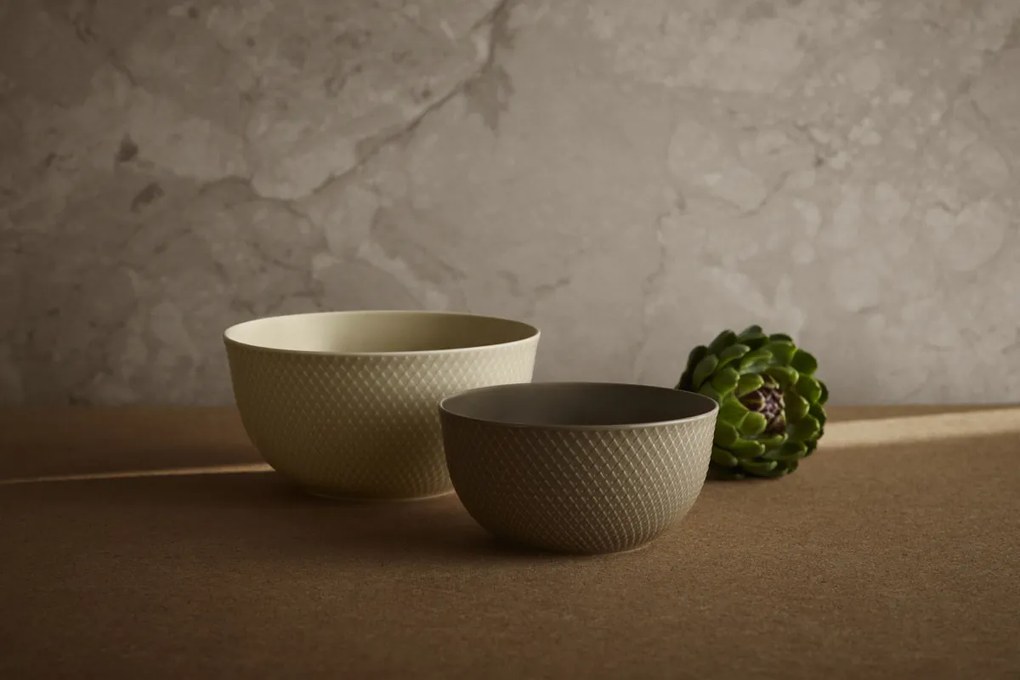 Servírovacia misa Rhombe Earth 22 cm béžová