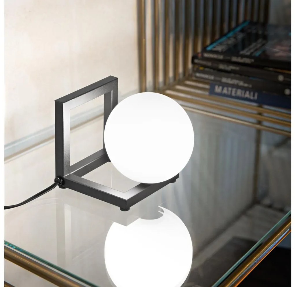 Ideal Lux - LED Stolná lampa ANGOLO 1xG9/3W/230V čierna
