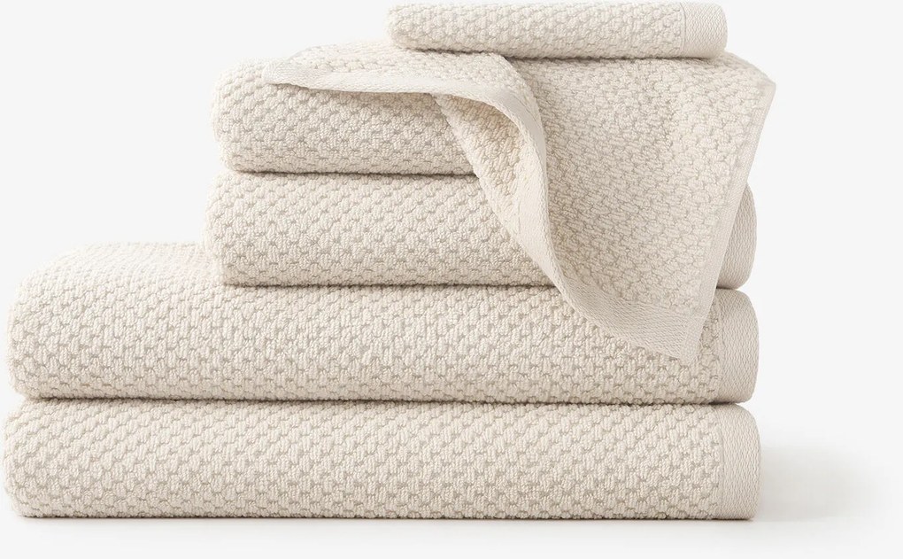 Goldea bavlnený froté uterák / osuška micro pure - mandľový 70 x 140 cm