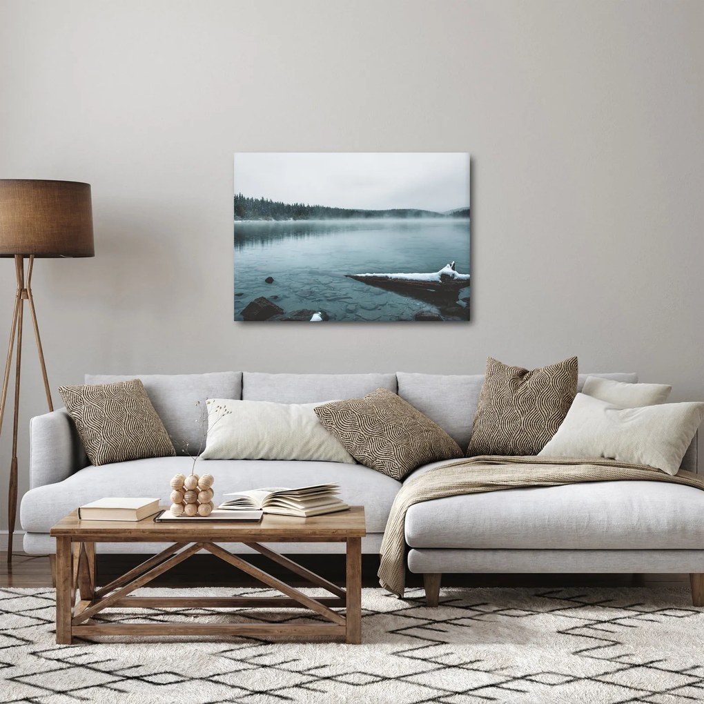 Obraz - ľadové severské jazero (70x50 cm)
