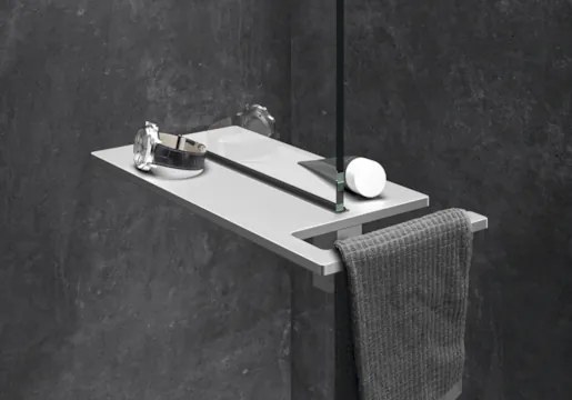 Hüppe Select+ polička strieborná matná SL2401087