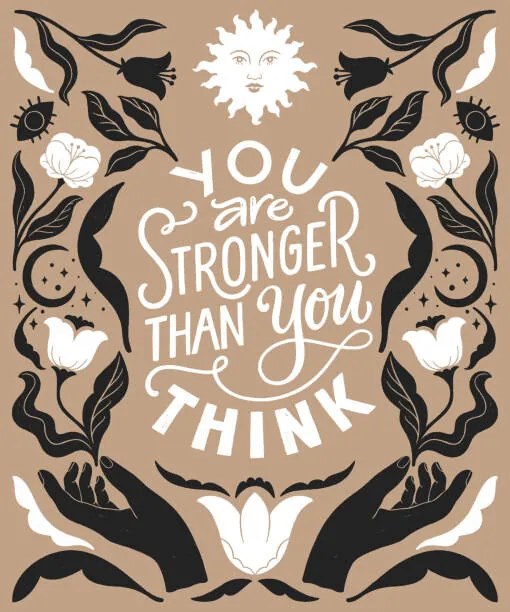 Ilustrácia You are stronger than you think-, ElenKoss