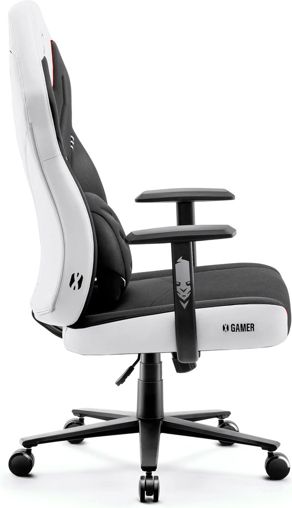 Herné kreslo z ekokože biele Normal Size: Diablo X-Gamer 2.0 Snow White