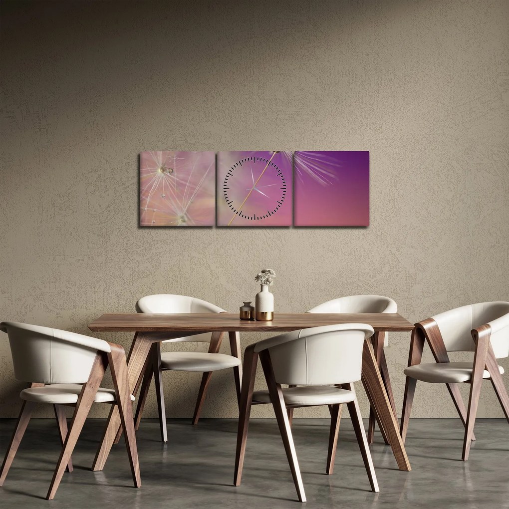 Obraz šťastia (s hodinami) (90x30 cm)