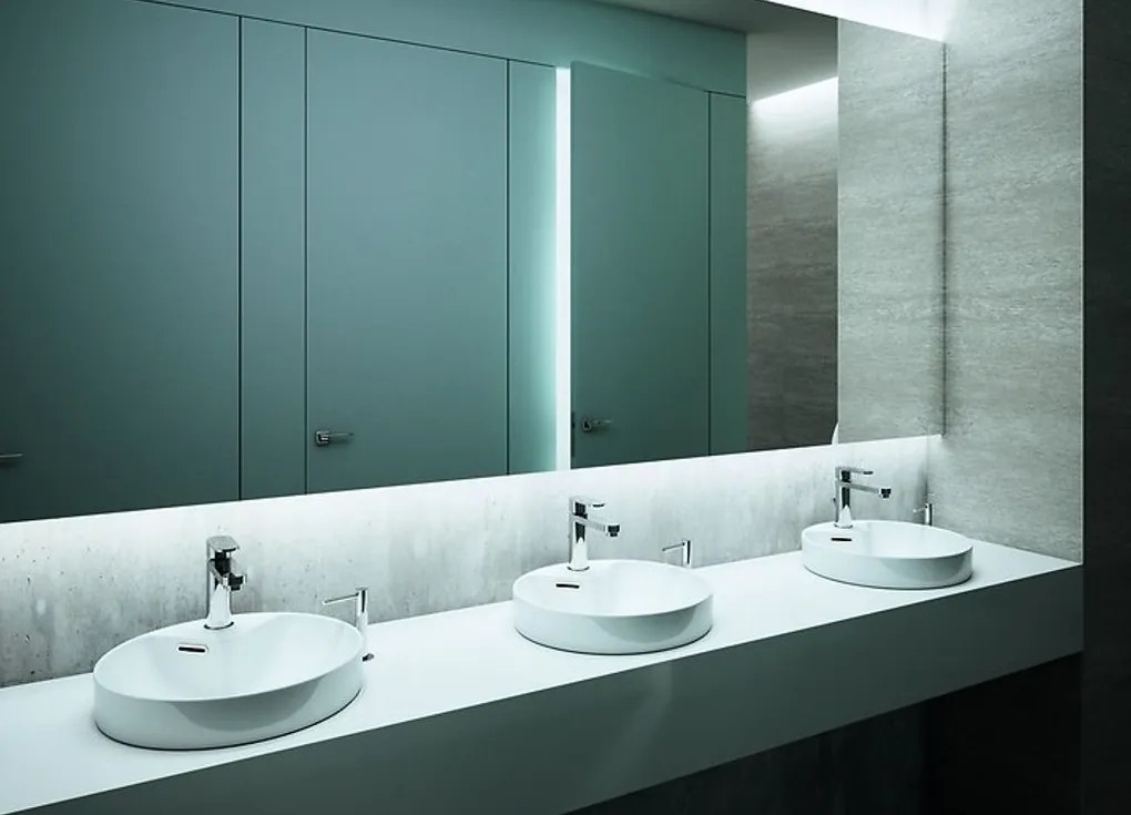 Cersanit Crea, okrúhle zapustené umývadlo 375x375x160 mm, biela, K114-002
