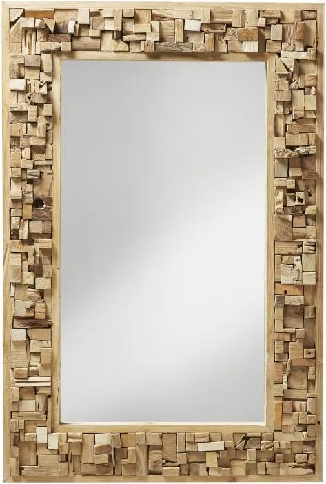 Závěsné zrcadlo LaForma Yalana, teak A180M47 LaForma