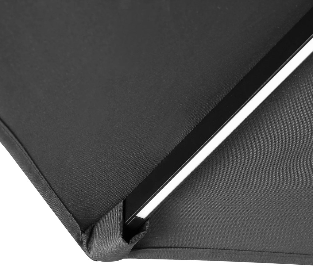 InternetovaZahrada LED slnečník Mali Ø350 cm - antracit