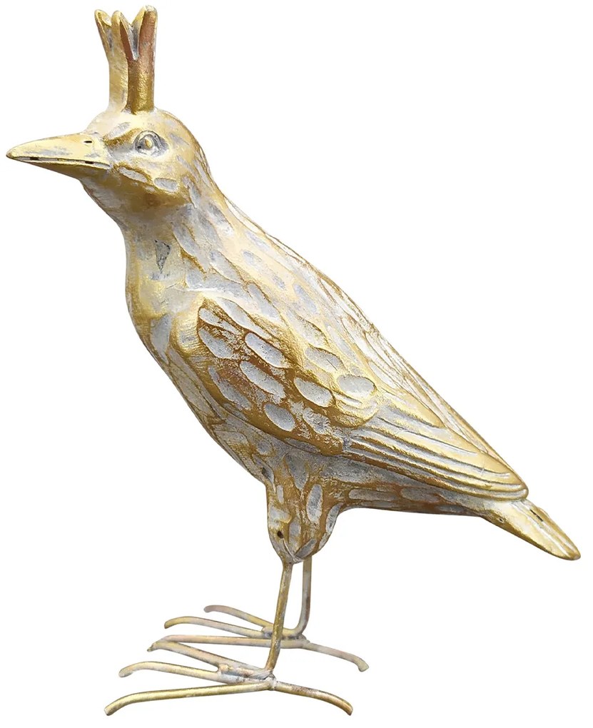 Záhradná figúrka z polyresinu Jude, sada 2ks, 11,5 cm, zlatá