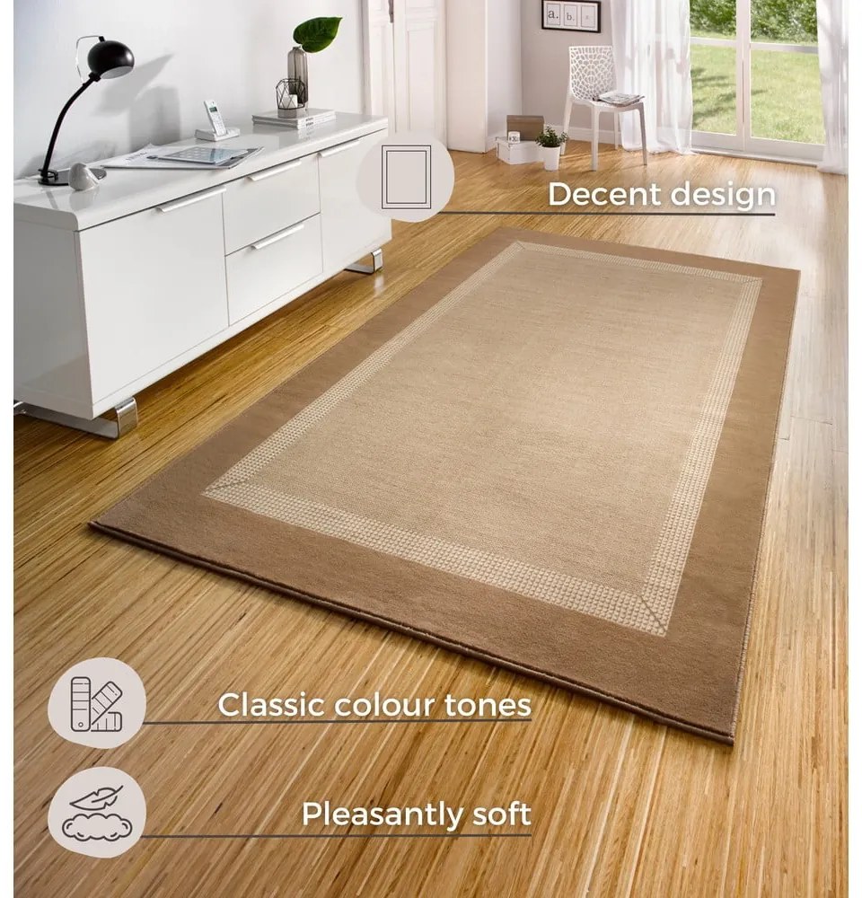 Béžovo-hnedý koberec Hanse Home Basic, 120 x 170 cm