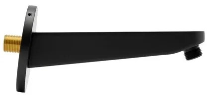 Sprchové rameno SAT na stenu čierna matná SATBSRKMC