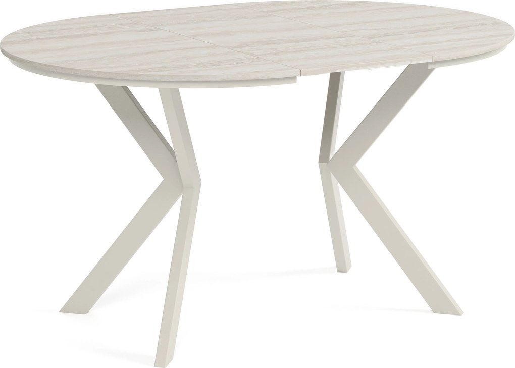 Okrúhly rozkladací jedálensky stôl DEVO PLUS Veľkosť: 90 - 128 cm
