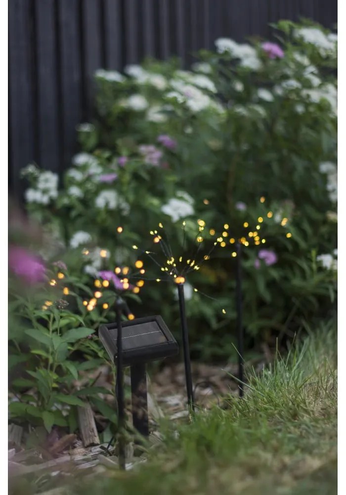 LED zapichovacie solárne vonkajšie svietidlá v súprave 3 ks (výška 40 cm) Firework – Star Trading