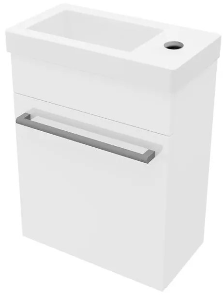 Kúpeľňová zostava Laura D40 1D bianco lucido