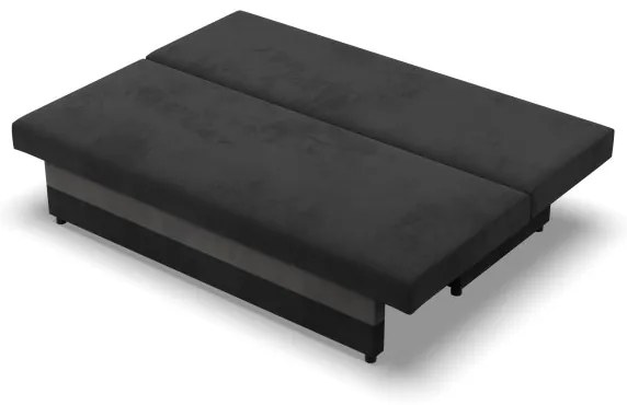 Pohovka NOLA rozkladacia, sivá / čierna