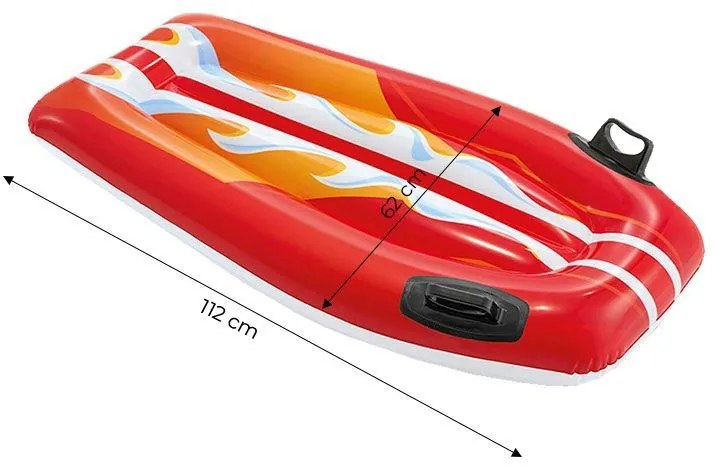 Detská nafukovacia surfovacia doska – 112 x 62 cm oranžová