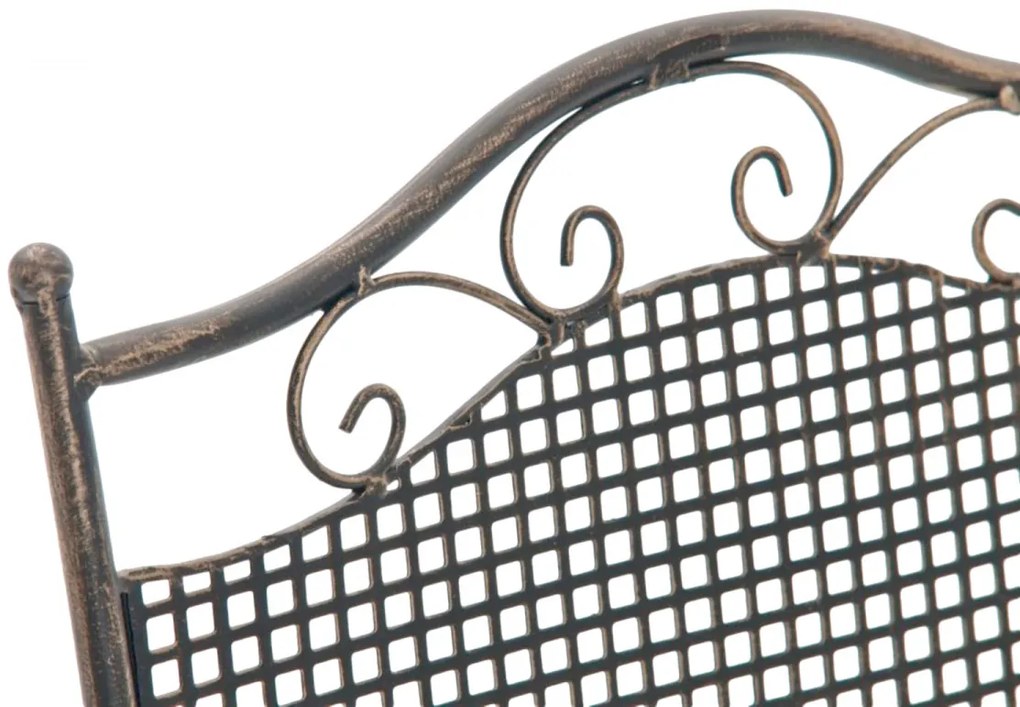 Kovová skladacia stolička Kiran (SET 2 ks) - Bronzová
