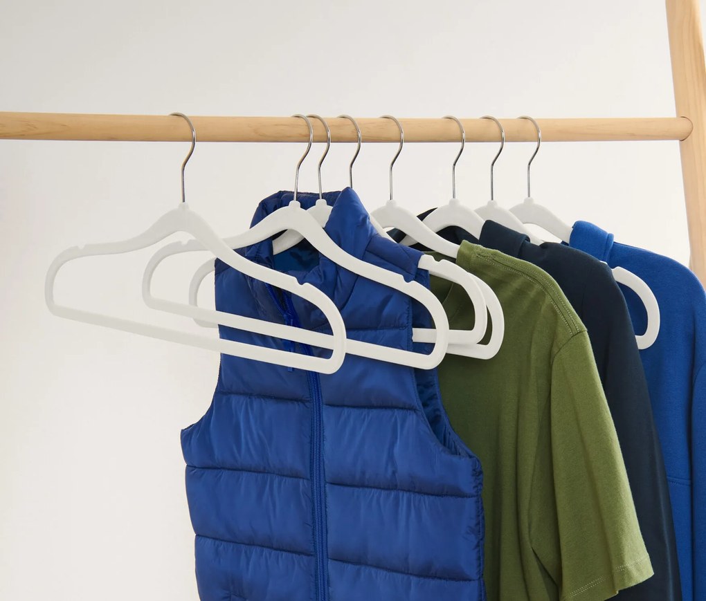 Extra úzke vešiaky na šaty, 8 ks