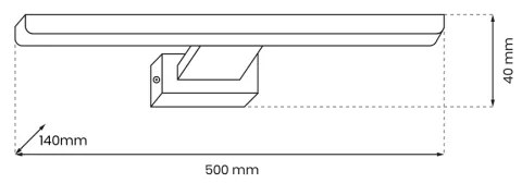 LED Obrazové svietidlo PINTO LED/12W/230V biela