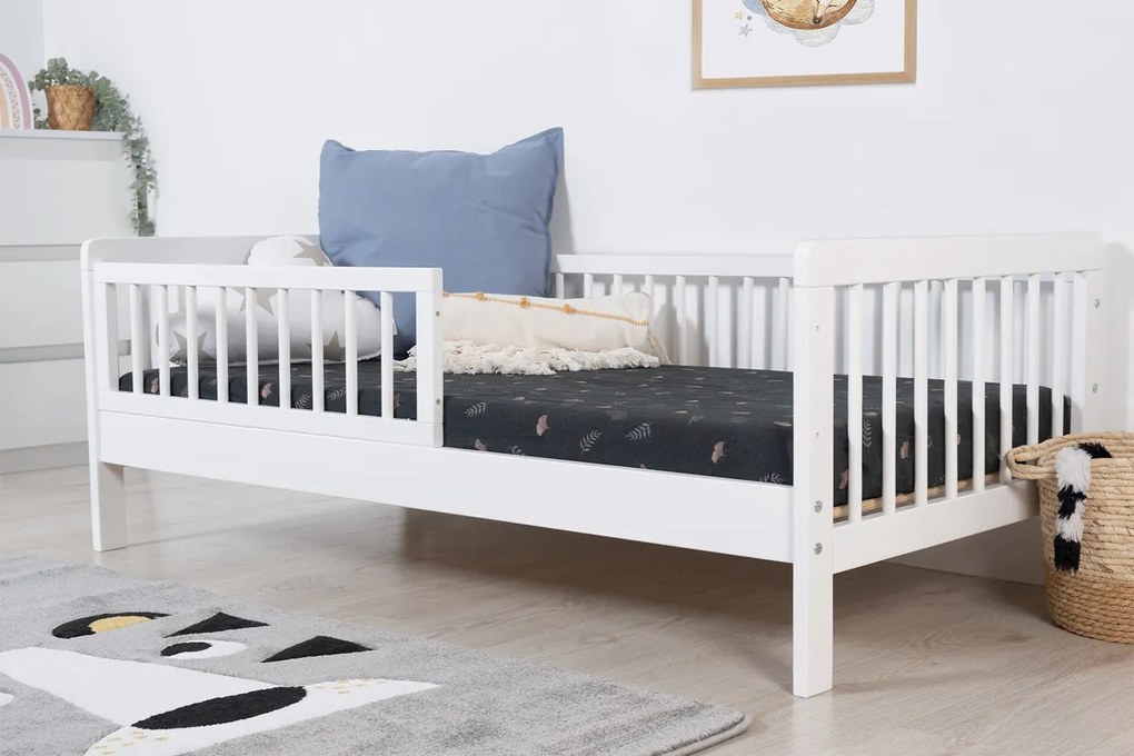 Ourbaby 34117-0 Teddy white posteľ + úložný priestor 160x70 cm biela