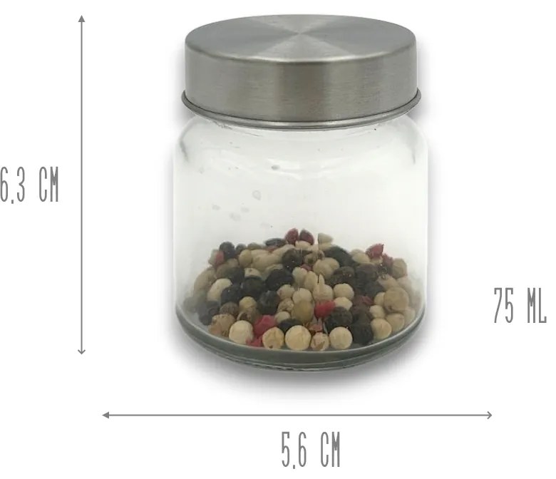 Korenica, dóza na potraviny so skrutkovacím viečkom ZELLER 75 ml