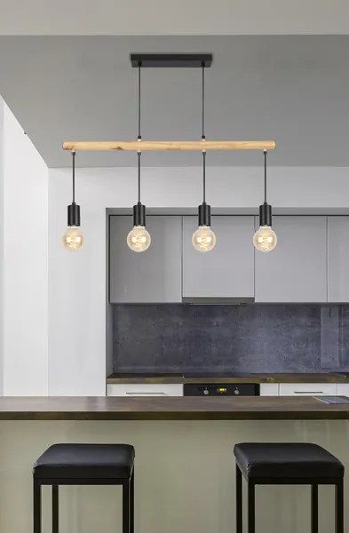 Candellux Závesný luster Izzy pre žiarovku 4x E27 34-77929