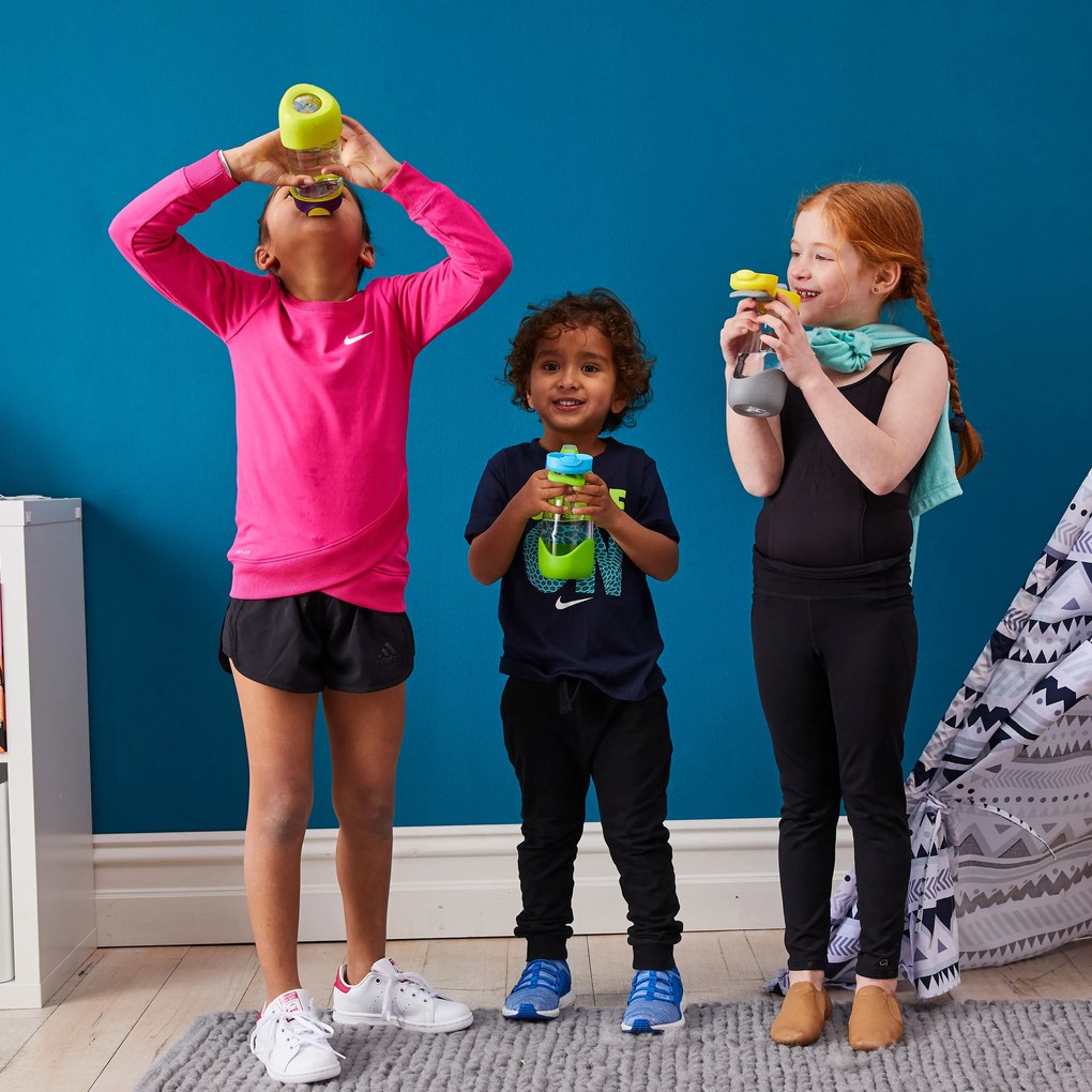 Sport fľaša na pitie 450 ml – modrá/zelená