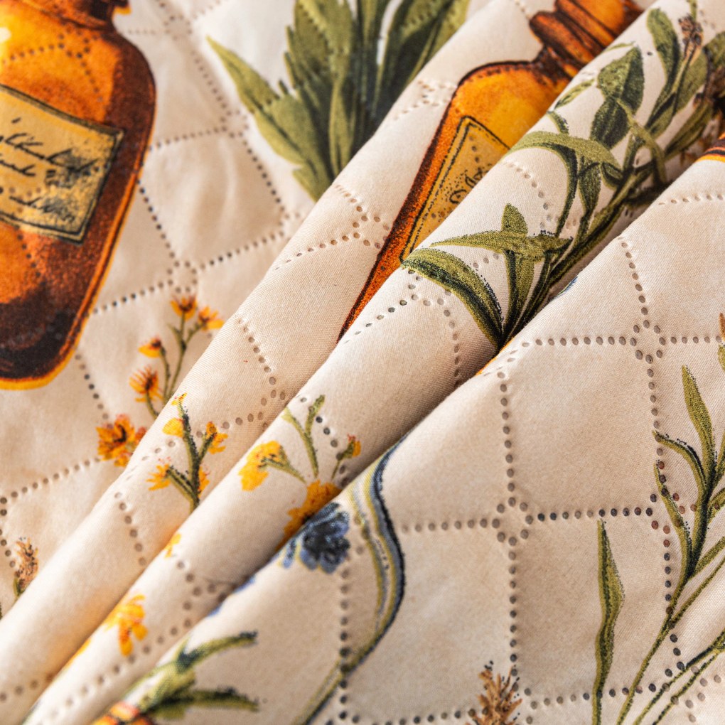 Prehoz na posteľ APOTHECARY, krémový Rozmer: 220 x 240 cm