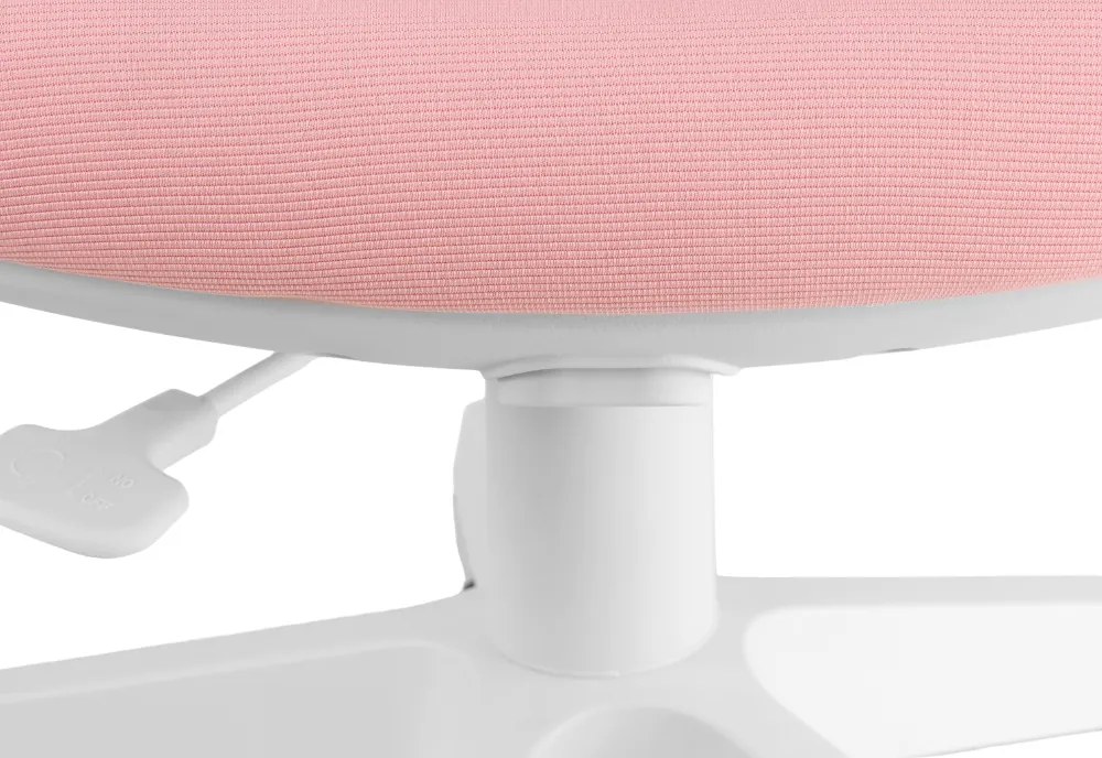 Detská rastúca stolička Neoseat KIDDY FIVE — látka, prateľný poťah, ružová