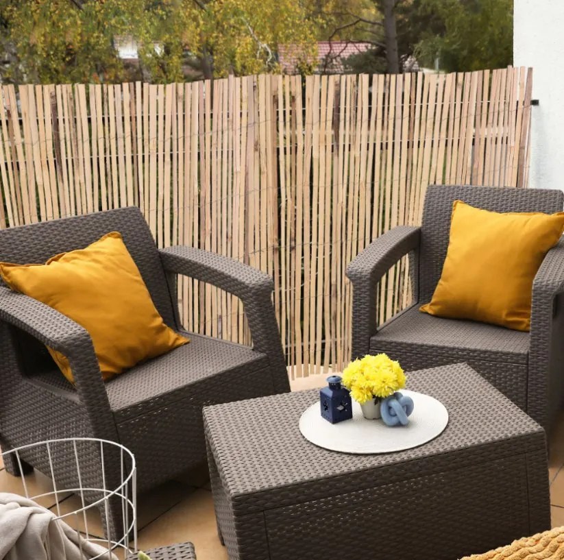 Bambusový plot 100 cm x 300 cm x 12 mm