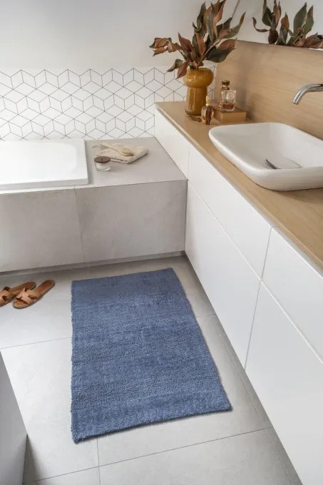 Kúpeľňový koberček MILLY modrý