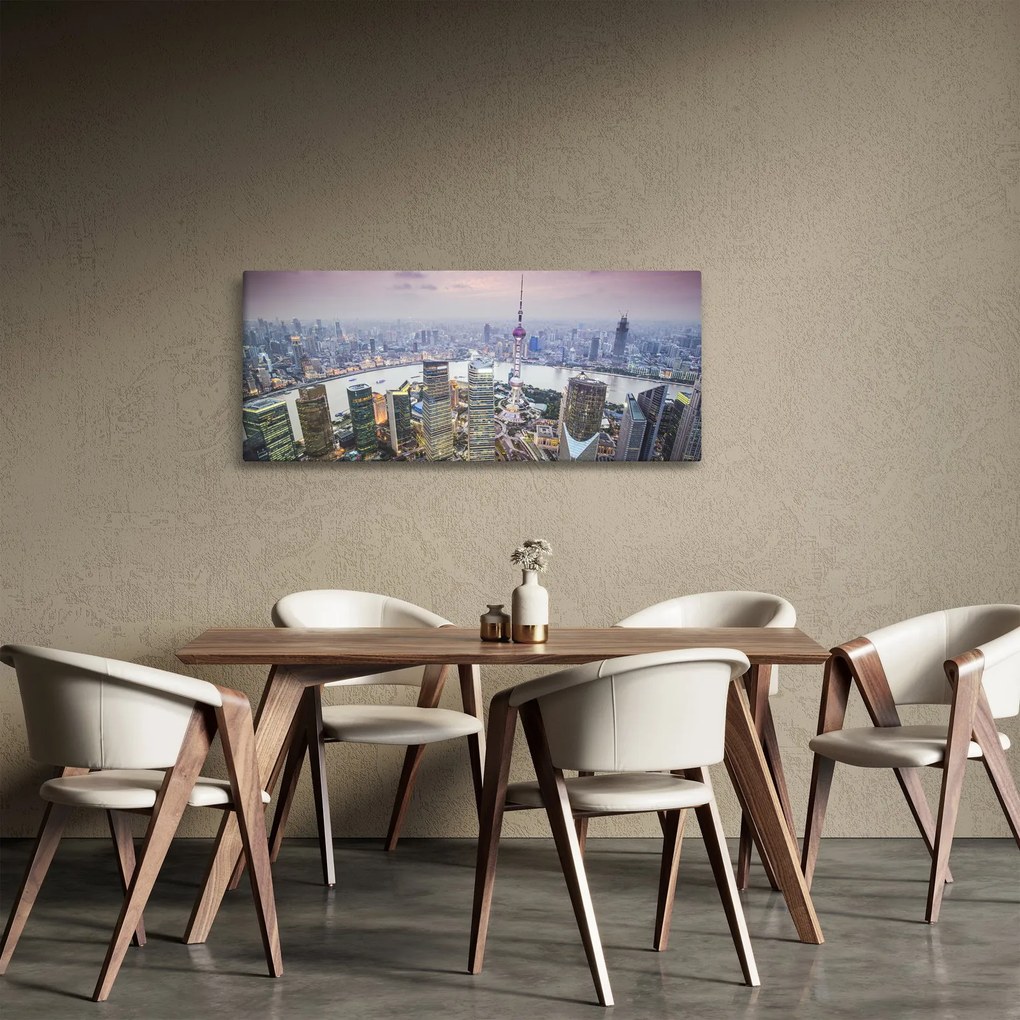 Obraz - Shanghai, Čína (120x50 cm)