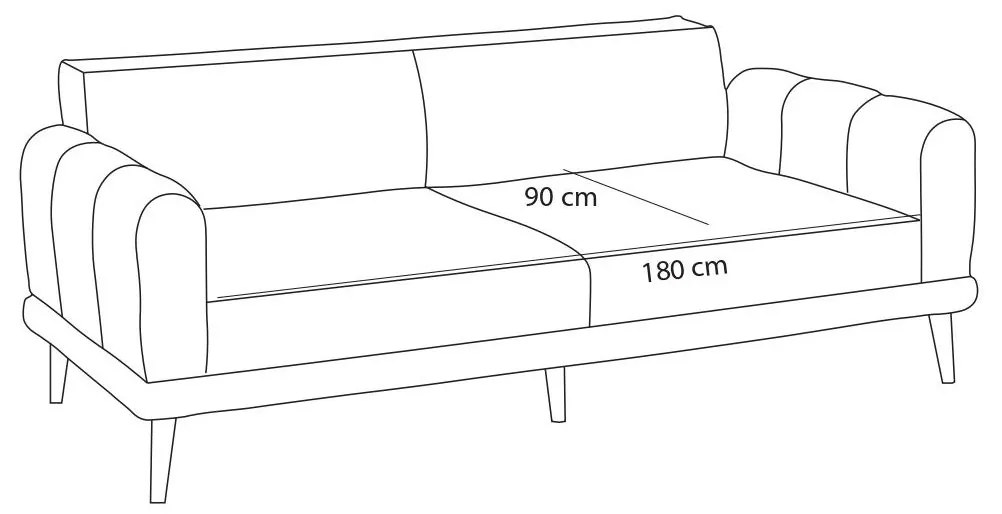Pohovka trojsedačka Sorenella (antracit + orech). Akcia -18%. Vlastná spoľahlivá doprava až k Vám domov. 1106718