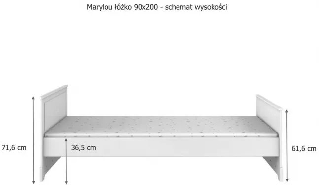 Bellamy Detská posteľ Marylou so zásuvkou