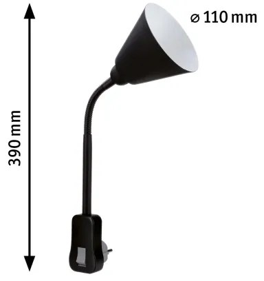 Paulmann 95427 - 1xE14/20W Nástenná lampa JUNUS do zásuvky 230V