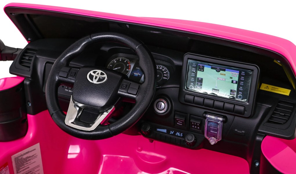 RAMIZ Elektrické autíčko Toyota Hilux DK-HL860 - ružová - motor 4x45W - BATÉRIA - 1x12V14Ah - 2025